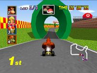 une photo d'Ã©cran de Mario Kart 64 sur Nintendo 64